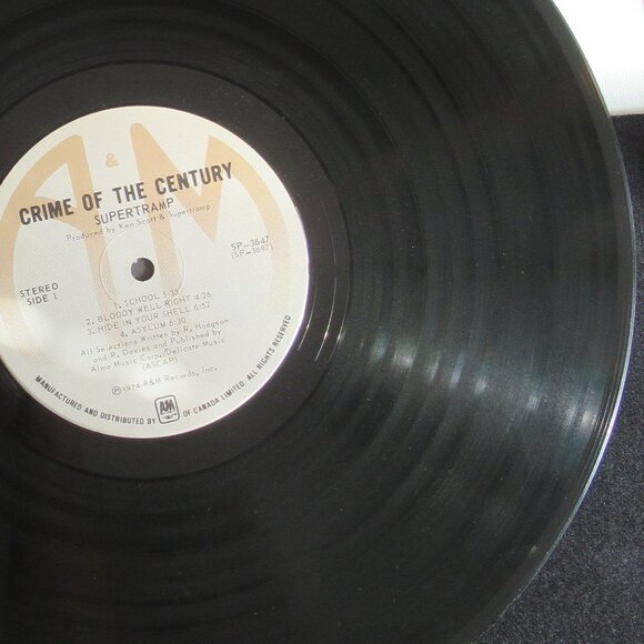 Supertramp, Crime of the Century, VG+, Vintage, Vinyl, Album, Music, 70s - Picture 3 of 12